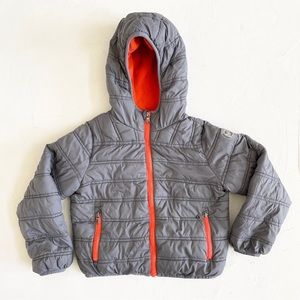 Michael Kors Boys Size 5T Light Down Full Zip Hooded Puffer Winter Jacket